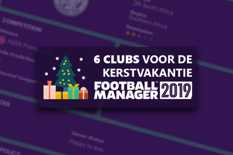 FM19 Clubs voor de kerstvakantie