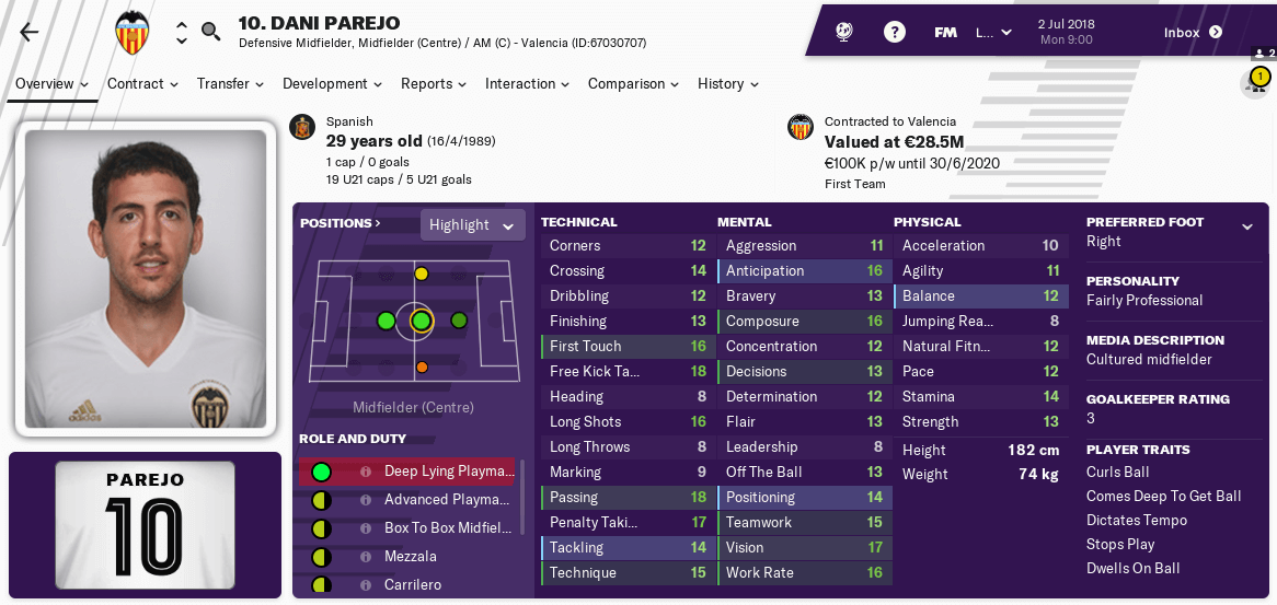 Dani Parejo FM19