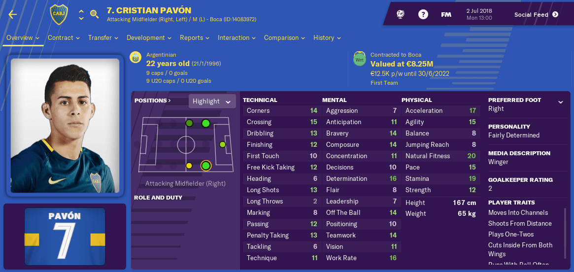 Cristian Pavon 2018