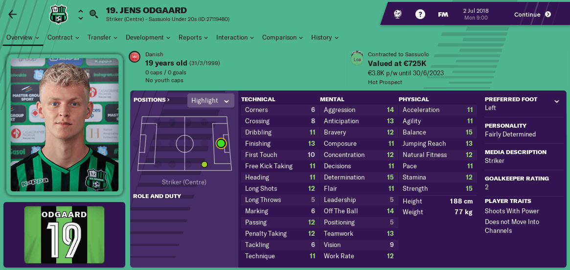 Jens Odgaard Football Manager 2019