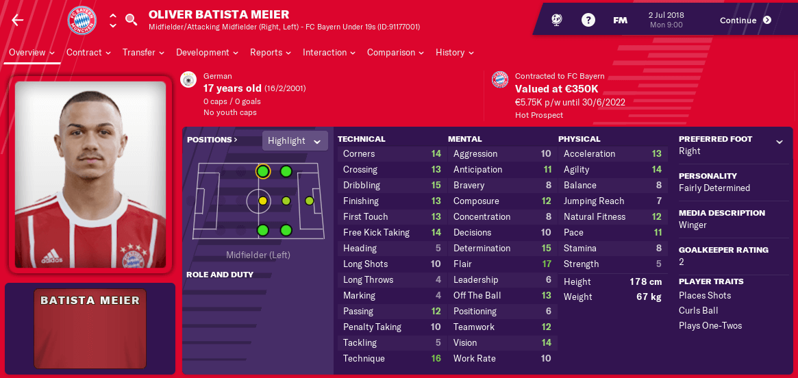 Oliver Batista Meier 2018 Football Manager 2019