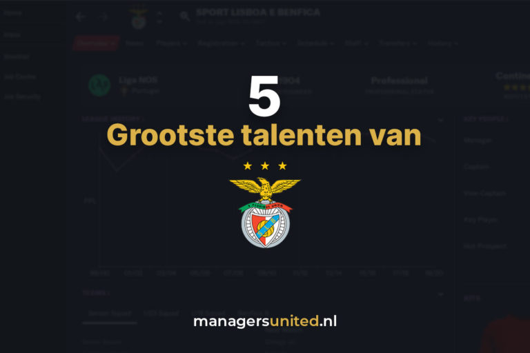 De vijf grootste talenten van SL Benfica