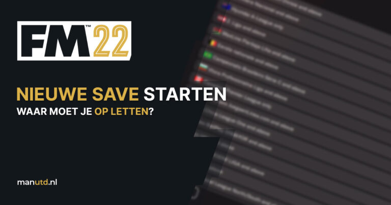 Wat te doen voordat je een nieuwe FM-save start